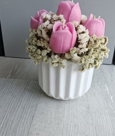 تصویر گلدان شمع 