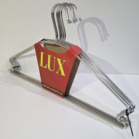 تصویر چوب لباسی فلزی ضخیم نقره ای 