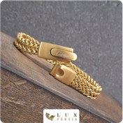 تصویر دستبند استیل زنجیری کارتیر طلایی 