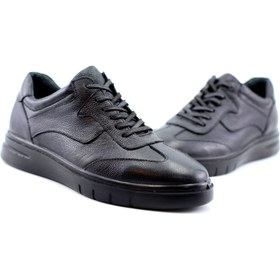 تصویر کفش اسپورت چرم طبیعی مردانه مدل آریاچرم 