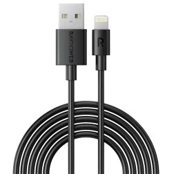 تصویر کابل USB-A به لایتنینگ راوپاور مدل RP-CB1014 طول 1 متر RAVPower USB-A to Lightning Cable 1m RP-CB1014