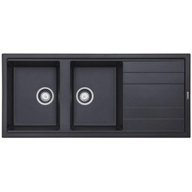 تصویر سینک ظرفشویی گرانیتی توکار دو لگن لوتوس Lotus double basin granite sink