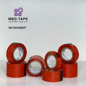 تصویر چسب نواری روکش قرمز 4965 برند MBO - ۱سانت ا Transparent double-sided adhesive with red coating (4965) MBO brand Transparent double-sided adhesive with red coating (4965) MBO brand