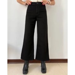 تصویر شلوار جین واید لگ فاق بلند MANGO 