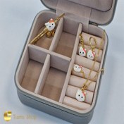 تصویر نیم ست بچگانه طرح کیتی با جنس استیل 