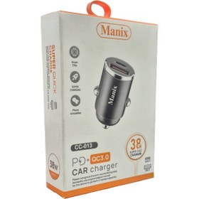 تصویر شارژر فندکی 38 وات مانیکس مدل CC-013 