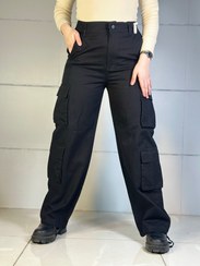 تصویر شلوار کارگو مشکی 1036 