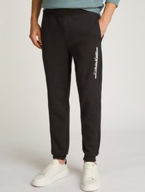 تصویر شلوار جگرز با کمر کشی و جزئیات لوگو برند Calvin Klein Logo Detail Waist Band Joggers