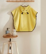 تصویر حوله تنپوش روبدوشامبر پسرانه و دخترانه بچگانه زنبور عسل کوچک 100 ٪ پنچو کودک پنبه زرد کاراجا Karaca Home 