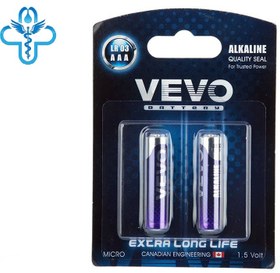 تصویر باتری قلمی ویوو مدل Alkaline LR6 بسته 2 عددی VEVO Alkaline LR6 AA Battery Pack of 2