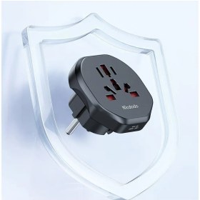 تصویر مبدل 3 شاخه برق 2 شاخه برق همه کاره مک دودو Mcdodo CP-4550 Mcdodo CP-4550 Universal Travel Adapter