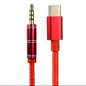 تصویر کابل Aux type c مخصوص ضبط ماشین 