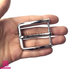 تصویر سگک کمربند کد 1 - 3 نقره ای 3.5cm 