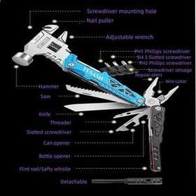 تصویر ابزار 18 کاره سفری مدل multitool 