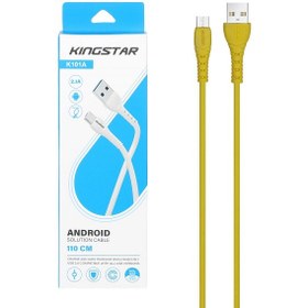 تصویر کابل میکرو یو اس بی KingStar K101A 2.1A 1.1m KINGSTAR K101A 2.1A 1.1M MICROUSB CABLE