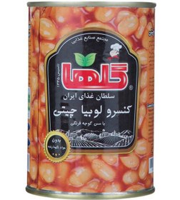 تصویر کنسرو لوبیا چیتی گلها 420 گرم 