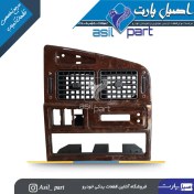 تصویر دریچه وسط داشبورد کولر و بخاری طرح چوب قدیم براق پژو پارس کد2498-اصیل پارت 