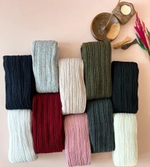 تصویر جوراب شلواری زنانه بافت گندمی 