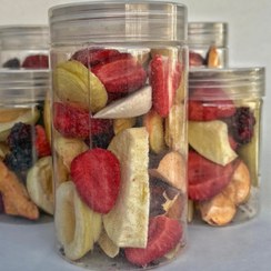 تصویر میوه خشک پفکی مخلوط ۵طعم فریزتا - 60گرم 