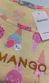 تصویر تیشرت زنانه نخی منگو طرح دار بنگلادشی - ایکس لارج XL / ۱۵۵۰۰۰ T-shirt Mango