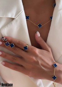 تصویر ست ونکلیف آبی مدل 107 