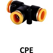 تصویر اتصال پنوماتیک سه راهی شیلنگ خور 8 