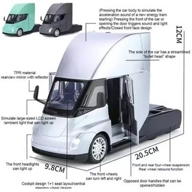 تصویر اسباب بازی ماکت فلزی تریلی تسلا ( سمی ) Tesla semi 