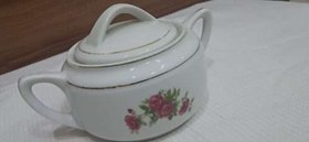 تصویر قندان چینی طرح گل سرخ 