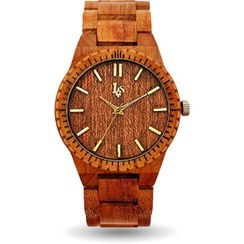 تصویر ساعت مچی زنانه مدل Kismar چوب زردآلو 