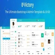 خرید و قیمت قالب HTML مدیریتی Victory بر پایه Bootstrap 4 | ترب