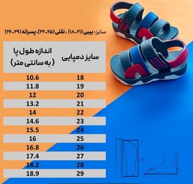 تصویر صندل بچه گانه بنددار [کفش تابستانی] کد 208 