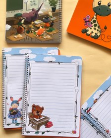 تصویر دفترینو طرح زرافه 