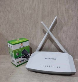 تصویر مودم تندا V300 با دو آنتن 