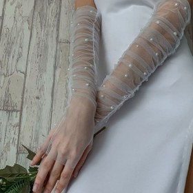 تصویر دستکش توری عروس 