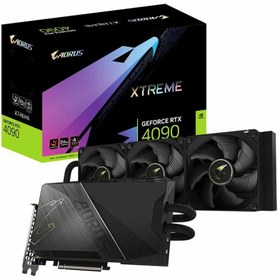 تصویر کارت گرافیک گیگابایت AORUS GeForce RTX 4090 XTREME WATERFORCE 24G rev. 1.1 GIGABYTE AORUS GeForce RTX 4090 XTREME WATERFORCE 24G (rev. 1.1) GDDR6X Graphics Card