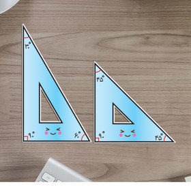 تصویر 2 عدد گونیا لمینتی رنگی 