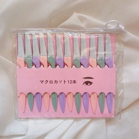 تصویر پک ۱۲ تایی تیغ ابرو 