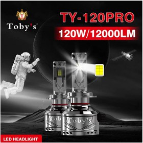 تصویر هدلایت توبیز مدل TY-120 PRO پایه H7 TY-120 PRO TOBYS SUPER LED HEADLIGHT