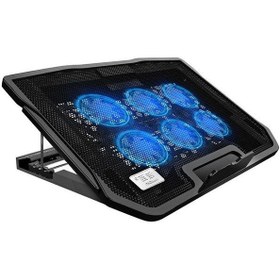 تصویر پایه خنک کننده لپ تاپ دی-نت مدل D-NET DT-H9 D-NET DT H9 COOLING PAD