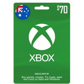 تصویر گیفت کارت ایکس باکس 70 دلاری استرالیا (AU) 