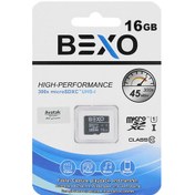 تصویر BEXO microSDHC UHS-I U1 Class10-45MB/s-16GB(گارانتی داده پردازی آواتک) BEXO microSDHC UHS-I U1 Class10-45MB/s-16GB(