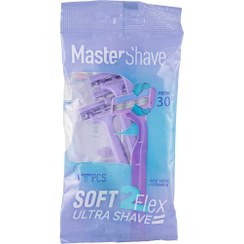 تصویر خودتراش 2 لبه مدل Soft 2 بسته 4 عددی مستر شیو Master Shave Soft 2 Shaver 4 PCS