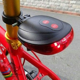 تصویر چراغ دوچرخه لیزر دار 