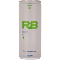 تصویر آب گازدار 250 میلی لیتری R8 لیمو هپی لایف - باکس 24 عددی 