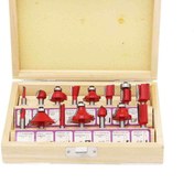 تصویر تیغ اور فرز شفت 6 مجموعه 15 عددی قرمز