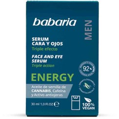 تصویر سرم مرطوب کننده صورت و دور چشم مردانه باباریا babaria مدل انرژی ENERGY حجم 30 میل FACE & EYE SERUM ENERGY babaria 30 ml