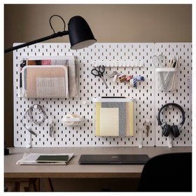 تصویر رابط میز به پگ بورد ایکیا SKADIS سفید 