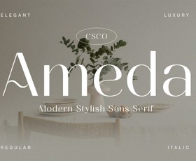 تصویر Ameda Modern Stylish Sans Serif 