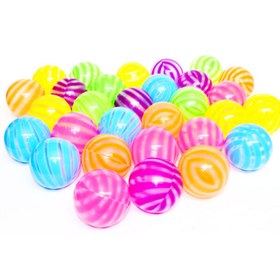 تصویر توپ پلاستیکی راه راه بسته 50 عددی Parham Toys ا plastic ball code:0399970 plastic ball code:0399970