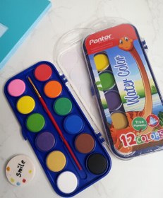 تصویر آبرنگ ۱۲ رنگه پنتر 